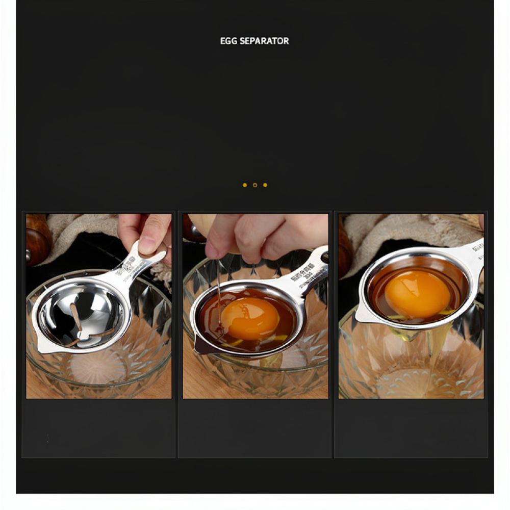 Stainless Steel Egg Yolk Separ - Kitchen Helper Gadgets review and price